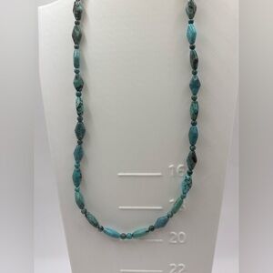 Jay King Mine Finds Turquoise Bead Necklace Southwest Style Sterling Silver